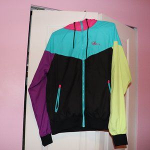 Reckless colourblock mesh lined windbreaker